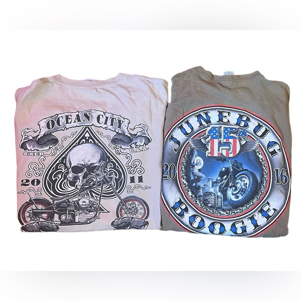 Classic Biker T-shirt Lot XL